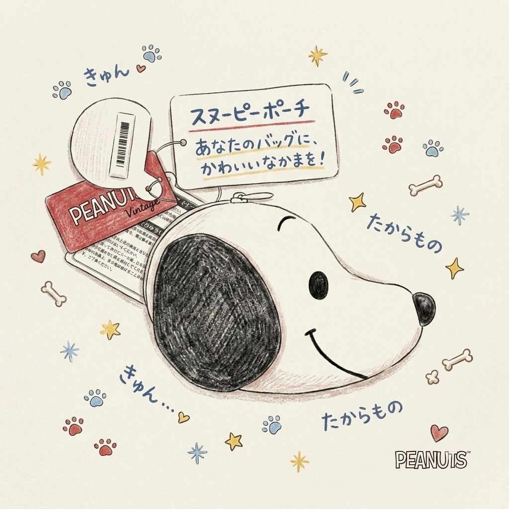 1950年代復古風 ✨SNOOPY 史努比 經典系列 臉型小物包