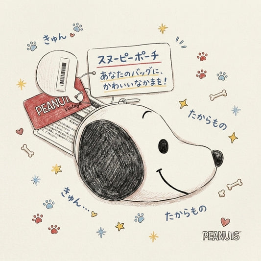 1950年代復古風 ✨SNOOPY 史努比 經典系列 臉型小物包